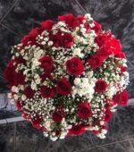 Buquê Francês 24 rosas no crepom
